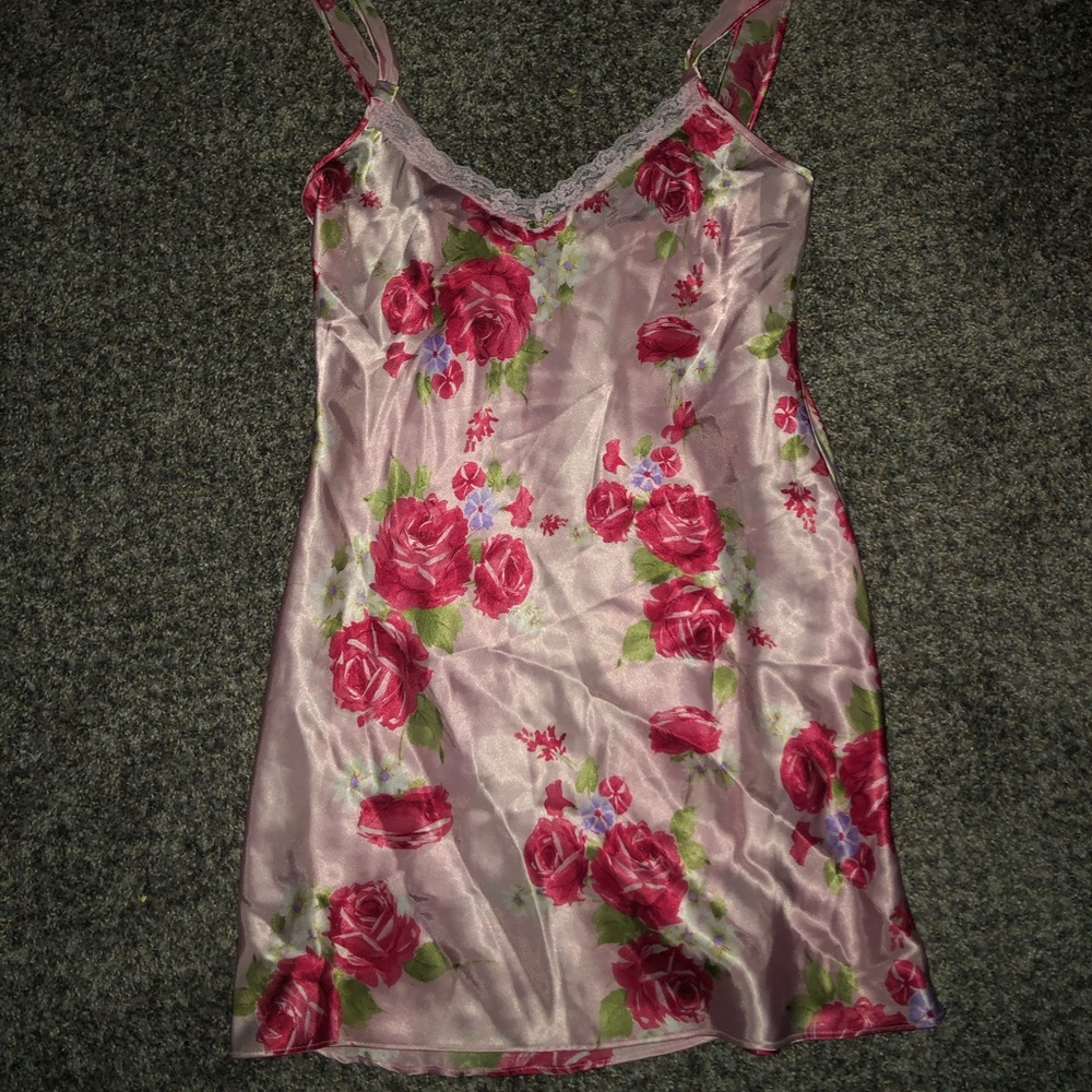 Vintage Pink Floral Gown🌸